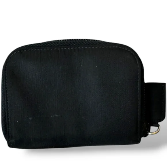 Prada Hard Plate Logo Nylon Card/Coin Holder